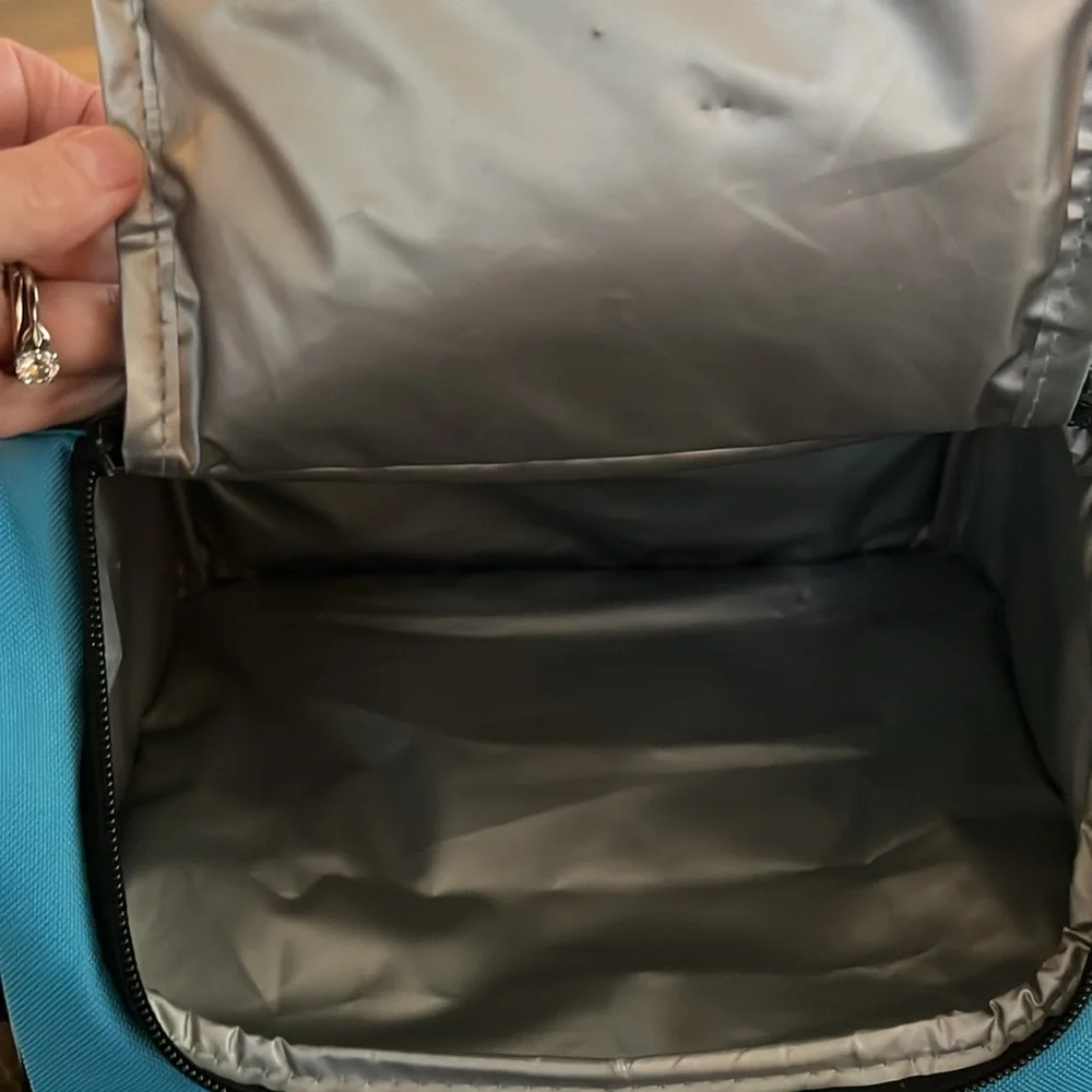 Meir Blue Insulated Lunch Bag-Great for Taking Meals On The Go- EUC